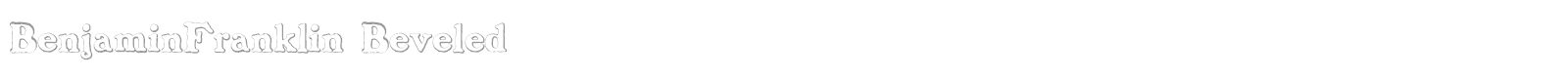 Benjamin Franklin font preview